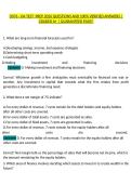 D076 - OA TEST PREP 2026 QUESTIONS AND 100&percnt; VERIFIED ANSWERS &vert; GRADED A&plus;