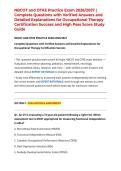 NBCOT and OTKE Practice Exam 2026&sol;2027 &vert; Complete Questions with Verified Answers and Detailed Explanations for Occupational Therapy Certification Success and High Pass Score Study Guide