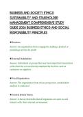 BUSINESS AND SOCIETY ETHICS&NewLine;SUSTAINABILITY AND STAKEHOLDER&NewLine;MANAGEMENT COMPREHENSIVE STUDY&NewLine;GUIDE 2026 BUSINESS ETHICS AND SOCIAL&NewLine;RESPONSIBILITY PRINCIPLES&NewLine;