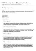 NURS 502 &ndash; Finals Review&comma; Advanced Pathophysiology Nursing Course&comma; Comprehensive Exam Preparation and Study Guide