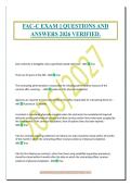 FAC-C EXAM &vert;&vert; QUESTIONS AND&NewLine;ANSWERS 2026 VERIFIED&period;