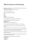 HESI A2 Anatomy and Physiology REVISED AND UPDATED FOR 2026&sol;2027 ACTUAL EXAM COMPLETE QUESTIONS AND CORRECT DETAILED ANSWERS &lpar;VERIFIED ANSWERS&rpar; &vert;ALREADY GRADED A&plus;&vert;&vert;BRAND NEW&excl;&excl;&NewLine;