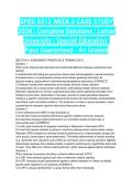 SPED 5313 WEEK 3 CASE STUDY 2026 &vert; Complete Solutions &vert; Lamar University &vert; Special Education &vert; Pass Guaranteed - A&plus; Graded