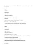 NSG 502 &ndash; Exam 1&comma; Advanced Pathophysiology Nursing Course&comma; Study Guide and Foundational Concepts Review