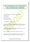 TTU ISQS 2340 EXAM 3 QUESTIONS&NewLine;AND ANSWERS 2026 VERIFIED&period;