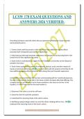 LCSW 170 EXAM QUESTIONS AND&NewLine;ANSWERS 2026 VERIFIED&period;