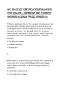 AIC 304 STUDY CERTIFICATION EVALUATION&NewLine;TEST 2026 FULL QUESTIONS AND CORRECT&NewLine;ANSWERS ALREADY PASSED GRADED A&plus;