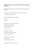 HPEB 502 &ndash; Exam 2&comma; Health Promotion and Education in Behavioral Health Course&comma; Study Guide and Exam Review