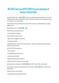 NR 509 Final Exam &lpar;PDF&rpar; 2026 Practice Questions & Answers Study Guide