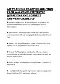 AIF TRAINING PRACTICE SOLUTION&NewLine;PACK 2026 COMPLETE TESTED&NewLine;QUESTIONS AND CORRECT&NewLine;ANSWERS GRADED A&plus;