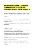 BUSINESS ETHICS FERRELL FRAEDRICH&NewLine;COMPREHENSIVE SOLUTION 2026&NewLine;QUESTIONS WITH SOLUTIONS GRADED A&plus;