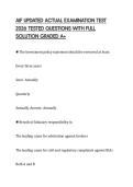 AIF UPDATED ACTUAL EXAMINATION TEST&NewLine;2026 TESTED QUESTIONS WITH FULL&NewLine;SOLUTION GRADED A&plus;