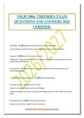 NSGD 3006- THEORIES EXAM&NewLine;QUESTIONS AND ANSWERS 2026&NewLine;VERIFIED&period;