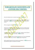 NURS 660 EXAM 3 QUESTIONS AND&NewLine;ANSWERS 2026 VERIFIED&period;