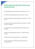 Orthotic ABC Exam Questions with accurate detailed solutions