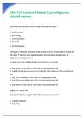 ABC O&P Combined Written Exam with precise detailed answers