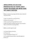 AIRFIELD DRIVING CBT 2026 EXAM&NewLine;PREPARATION PACK KEY RUNWAY SAFETY&NewLine;TAXIWAY PROCEDURES AND AIRPORT SIGNS&NewLine;WITH SAMPLE QUESTIONS