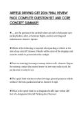 AIRFIELD DRIVING CBT 2026 FINAL REVIEW&NewLine;PACK COMPLETE QUESTION SET AND CORE&NewLine;CONCEPT SUMMARY