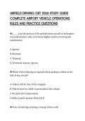AIRFIELD DRIVING CBT 2026 STUDY GUIDE&NewLine;COMPLETE AIRPORT VEHICLE OPERATIONS&NewLine;RULES AND PRACTICE QUESTIONS