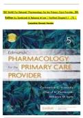 TEST BANK&colon; Edmunds' Pharmacology for the Primary Care Provider &lpar;5th Ed&rpar; &ndash; Chapters 1-73