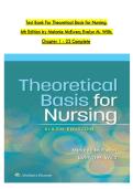 TEST BANK&colon; Theoretical Basis for Nursing &lpar;6th Ed&rpar; &ndash; Complete Chapters 1-23