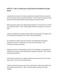 NURS 219 &ndash; Exam 1&comma; Nursing Course&comma; Study Guide and Foundational Concepts Review