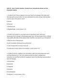 NUR 419 &ndash; Exam 3 Practice Questions&comma; Nursing Course&comma; Comprehensive Review and Test Preparation Material