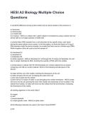 HESI A2 Biology Multiple Choice Questions REVISED AND UPDATED FOR 2026&sol;2027 ACTUAL EXAM COMPLETE QUESTIONS AND CORRECT DETAILED ANSWERS &lpar;VERIFIED ANSWERS&rpar; &vert;ALREADY GRADED A&plus;&vert;&vert;BRAND NEW&excl;&excl;&NewLine;