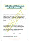STT 231 EXAM 3 QUESTIONS AND&NewLine;ANSWERS 2026 VERIFIED&period;
