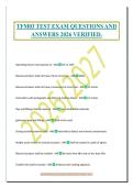 TFM03 TEST EXAM QUESTIONS AND&NewLine;ANSWERS 2026 VERIFIED&period;