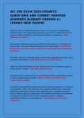 AIC 300 EXAM 2026 UPDATES QUESTIONS AND CORRET VERIFIED ANSWERS ALREADY GRADED A&plus; &lpar;BRAND NEW VISION&rpar;