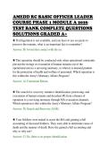 AMEDD RC BASIC OFFICER LEADER&NewLine;COURSE PHASE 1 MODULE A 2026&NewLine;TEST BANK COMPLETE QUESTIONS&NewLine;SOLUTIONS GRADED A&plus;