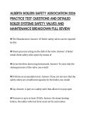 ALBERTA BOILERS SAFETY ASSOCIATION 2026&NewLine;PRACTICE TEST QUESTIONS AND DETAILED&NewLine;BOILER SYSTEMS SAFETY VALVES AND&NewLine;MAINTENANCE BREAKDOWN FULL REVIEW