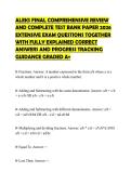 ALEKS FINAL COMPREHENSIVE REVIEW&NewLine;AND COMPLETE TEST BANK PAPER 2026&NewLine;EXTENSIVE EXAM QUESTIONS TOGETHER&NewLine;WITH FULLY EXPLAINED CORRECT&NewLine;ANSWERS AND PROGRESS TRACKING&NewLine;GUIDANCE GRADED A&plus;
