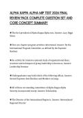 ALPHA KAPPA ALPHA MIP TEST 2026 FINAL&NewLine;REVIEW PACK COMPLETE QUESTION SET AND&NewLine;CORE CONCEPT SUMMARY