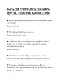 AMCA EKG CERTIFICATION EVALUATION&NewLine;2026 FULL QUESTIONS AND SOLUTIONS