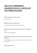 AMCA EKG COMPREHENSIVE&NewLine;EXAMINATION 2026 FULL QUESTION SET&NewLine;WITH VERIFIED SOLUTIONS