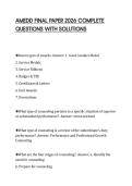 AMEDD FINAL PAPER 2026 COMPLETE&NewLine;QUESTIONS WITH SOLUTIONS