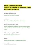 EMT JB LEARNING MIDTERM&NewLine;CERTIFICATION EVALUATION 2026 SCRIPT&NewLine;SOLUTIONS GRADED A&plus;&NewLine;