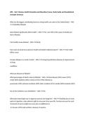 HPE &ndash; Test 1 Review&comma; Health Promotion and Education Course&comma; Study Guide and Foundational Concepts Summary