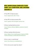 EPIC NURSE EXAM COMPLETE STUDY&NewLine;SHEET 2026 QUESTIONS AND ANSWERS&NewLine;GRADED A&plus;