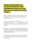 SOPHIA MACROECONOMICS FULL&NewLine;SOLUTION PACK BUNDLED EXAMS&NewLine;COMPREHENSIVE EXAMS 2026 TESTED&NewLine;QUESTIONS AND COMPLETE SOLUTIONS&NewLine;GRADED A&plus;&NewLine;