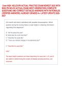 NGN NCLEX PN ACTUAL EXAM 