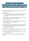 SOPHOS CERTIFIED ENGINEER&NewLine;COMPREHENSIVE STUDY GUIDE 2026 FULL&NewLine;QUESTIONS AND SOLUTIONS GRADED A&plus;&NewLine;