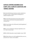 SOPHOS CERTIFIED ENGINEER EXAM&NewLine;SCRIPT 2026 COMPLETE QUESTIONS AND&NewLine;VERIFIED ANSWERS&NewLine;