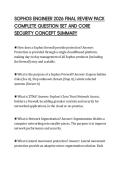 SOPHOS ENGINEER 2026 FINAL REVIEW PACK&NewLine;COMPLETE QUESTION SET AND CORE&NewLine;SECURITY CONCEPT SUMMARY