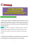 NUR242&colon; Medical-Surgical Nursing Concepts - Exam 1 Review &lpar;50 Questions & Answers&rpar;&NewLine;