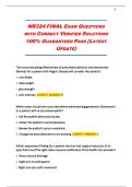 NR324 Final Exam&colon; Comprehensive Nursing Prep - Questions & Verified Solutions 20262027&NewLine;