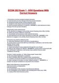 ECON 252 Exam 1 - 9&sol;30 Questions With Correct Answers