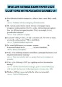 SPCE 609 ACTUAL EXAM PAPER 2026&NewLine;QUESTIONS WITH ANSWERS GRADED A&plus;